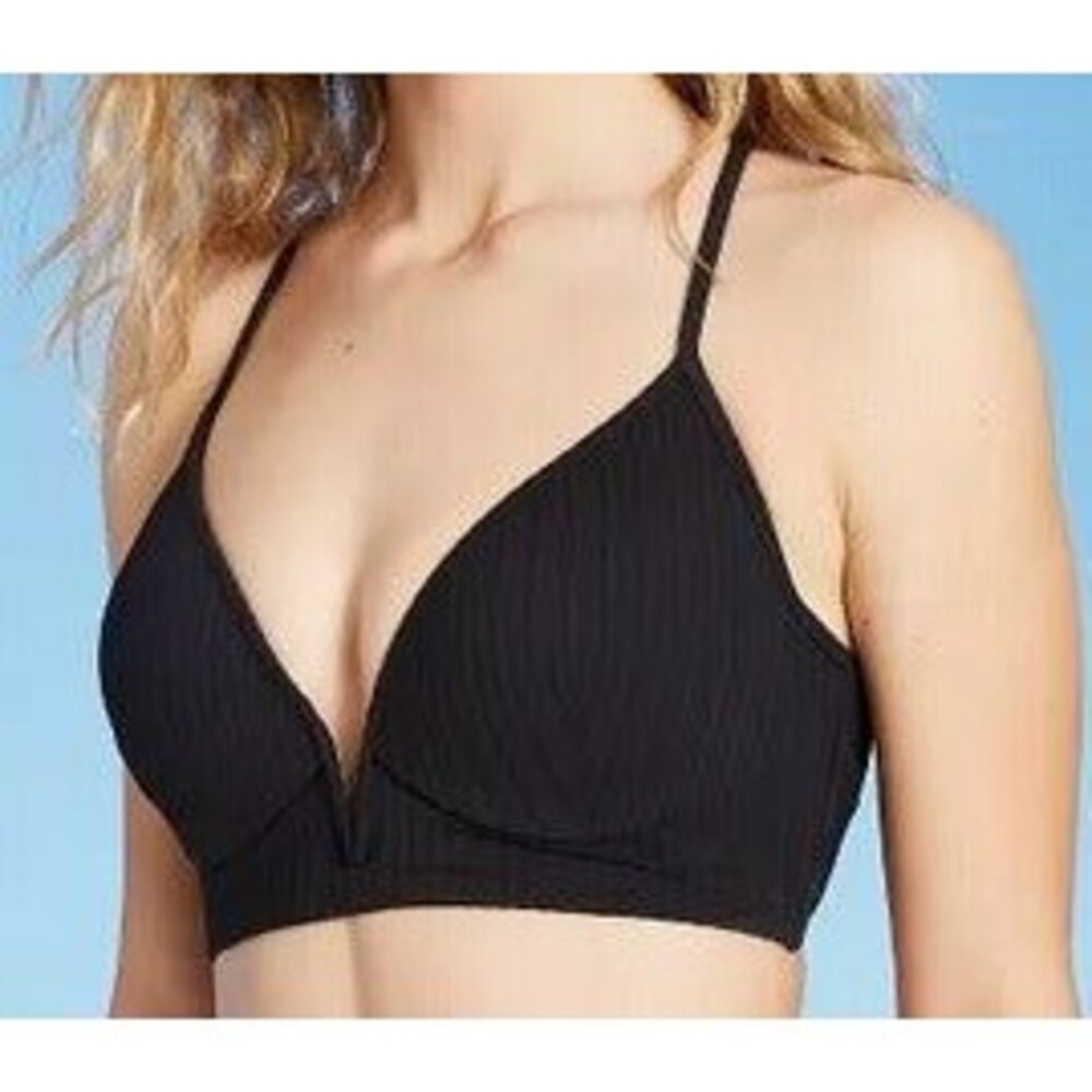 Shade&Shore V-Wire Ribbed Bikini Top